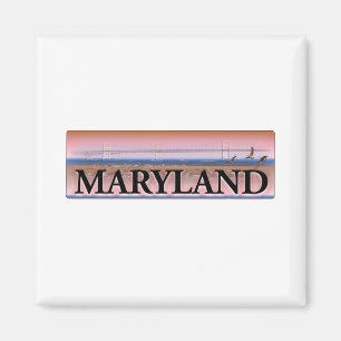 Maryland Chesapeake Bay Scene Magnet