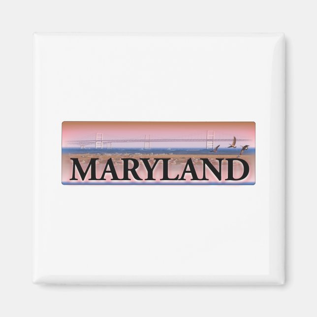 Maryland Chesapeake Bay Scene Magnet (Front)