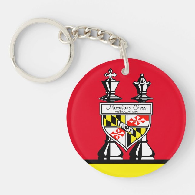 MARYLAND CHESS KEYCHAIN (Front)