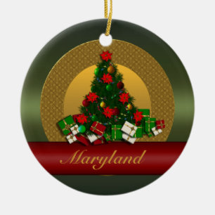 Maryland Christmas Tree Ornament