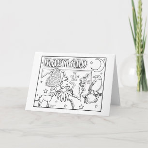 maryland colour me collage holiday card