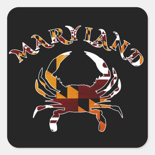 Maryland Crab Square Sticker