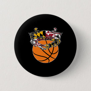 Maryland Crab State Pride Flag Gift - Bysketbyll A 2 Inch Round Button