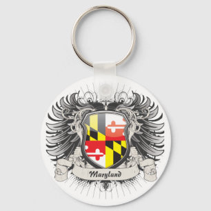 Maryland Crest Keychain