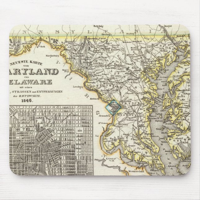 Maryland, Delaware Mouse Pad (Front)