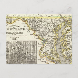 Maryland, Delaware Postcard