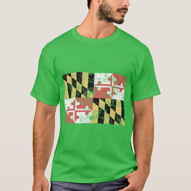 Maryland Flag 8 T-Shirt (Front)