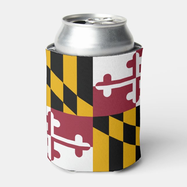 Maryland flag, American state flag Can Cooler (Can Front)