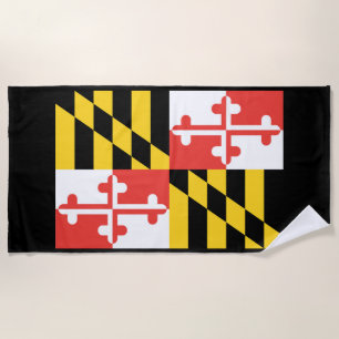 Maryland Flag Beach Towel