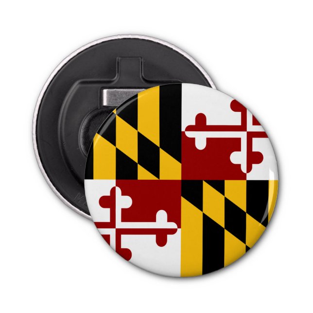 Maryland flag bottle opener (Front)