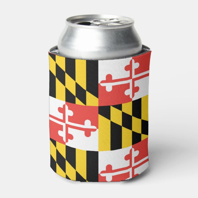 Maryland Flag Can Cooler (Can Front)