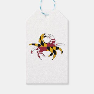 Maryland Flag Crab Gift Tags