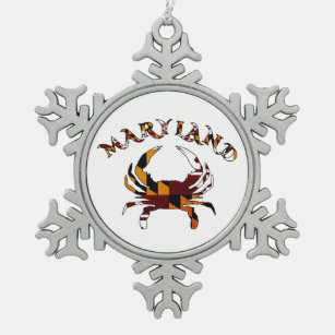 Maryland Flag Crab Ornament