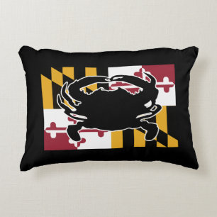Maryland Flag/Crab pillow