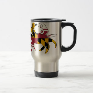 Maryland Flag Crab Travel Mug
