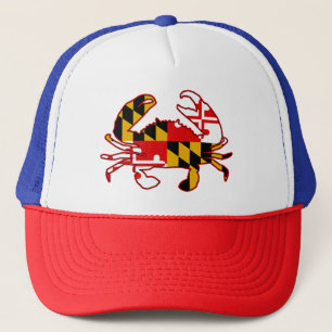 Maryland Flag Crab Trucker Hat