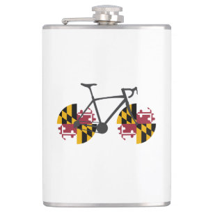 Maryland Flag Cycling Hip Flask
