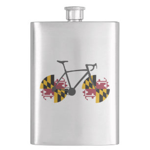 Maryland Flag Cycling Hip Flask