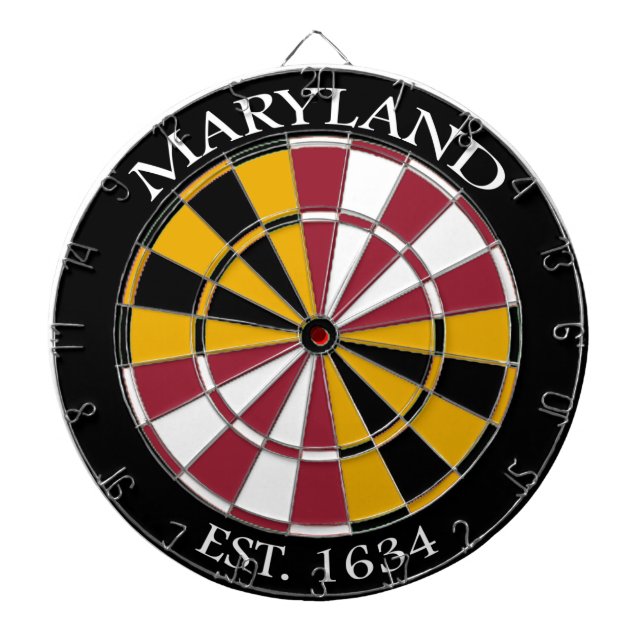 Maryland Flag Dartboard (Front)