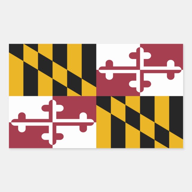 Maryland Flag Decal (set of 4) Sticker (Front)