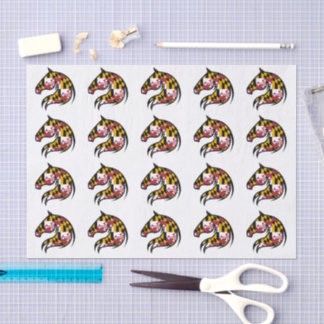 Maryland Flag Horse Tissue Paper
