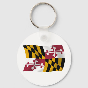 Maryland Flag Keychain