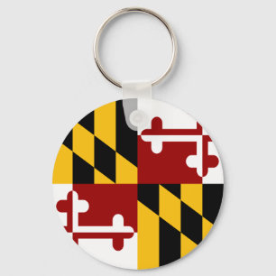 Maryland flag keychain