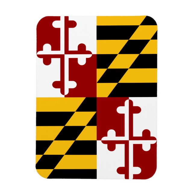 Maryland flag magnet (Vertical)