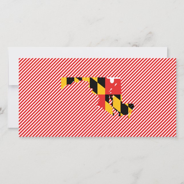 Maryland Flag Map (Front)