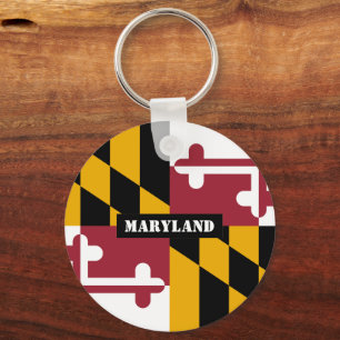 Maryland Flag & Maryland holiday, patriots /sports Keychain