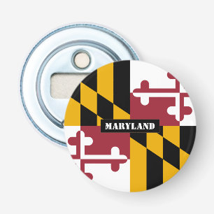 Maryland Flag & Maryland, USA party / sports Bottle Opener