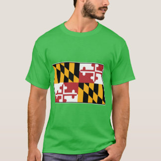 Maryland Flag North Dakota T-Shirt