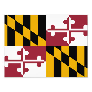 Maryland Flag Photo Print