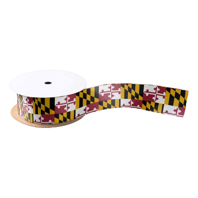Maryland Flag Satin Ribbon (Spool)