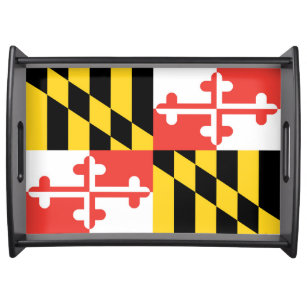 Maryland Flag Serving Tray