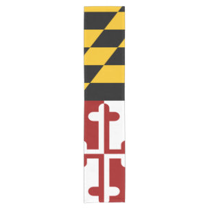 Maryland flag short table runner
