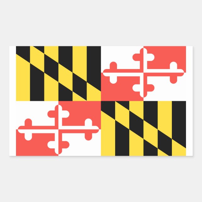 Maryland Flag Sticker (Front)