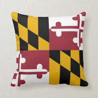 Maryland Flag Throw Pillow