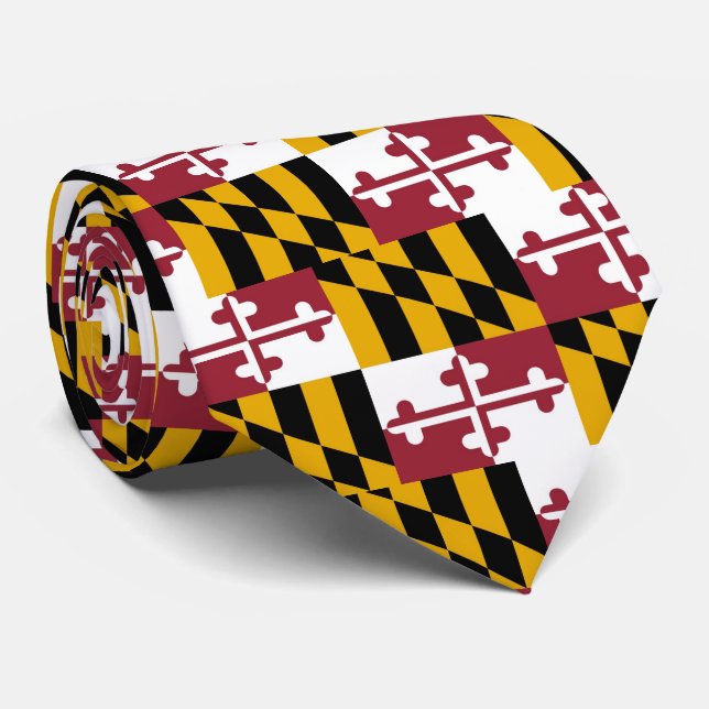 Maryland Flag Tie (Rolled)