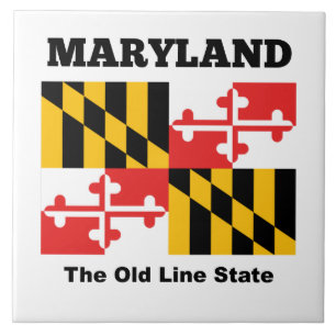 Maryland flag tile