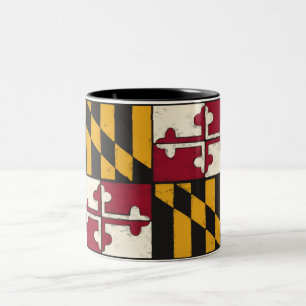 Maryland Flag  Two-Tone Coffee Mug