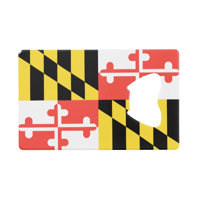MARYLAND Flag Wallet Bottle Opener (Front (Horizontal))