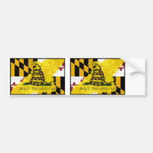 Maryland Gadsden Flag Bumper Sticker