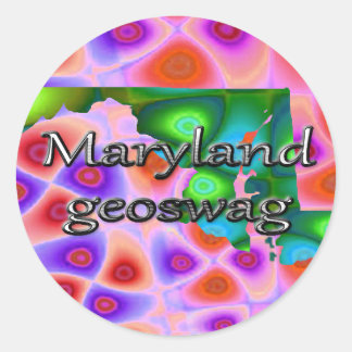 Maryland Geocaching Supplies Stickers Geoswag