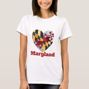 Maryland Heart Flag T-Shirt