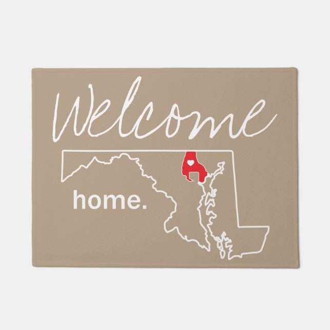 Maryland Home County Door Mat - Baltimore Co. (Front)