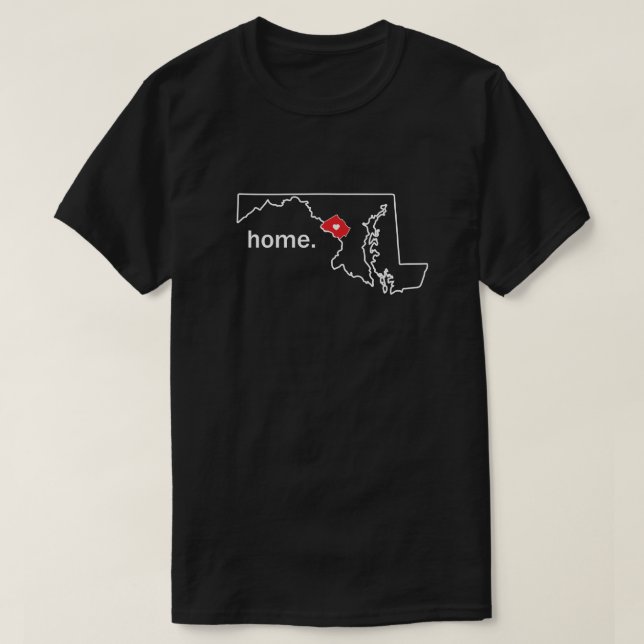 Maryland Home County t-shirt - Montgomery co. (Design Front)