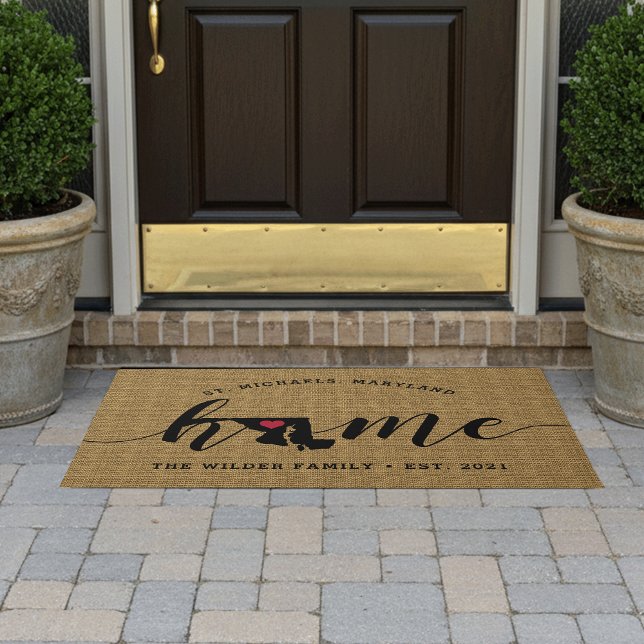 Maryland Home State Personalized Doormat (Creator Uploaded)