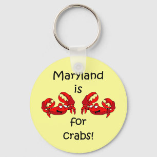 Maryland is for Crabs Keychain