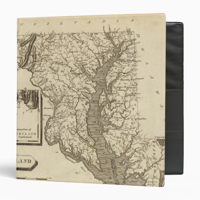 Maryland Map by Arrowsmith Binder (Front/Inside)